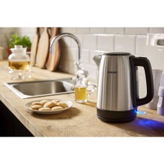 Philips Daily Collection 1.7L Stainless Steel Kettle - Stylish, Fast Boiling & Durable Design